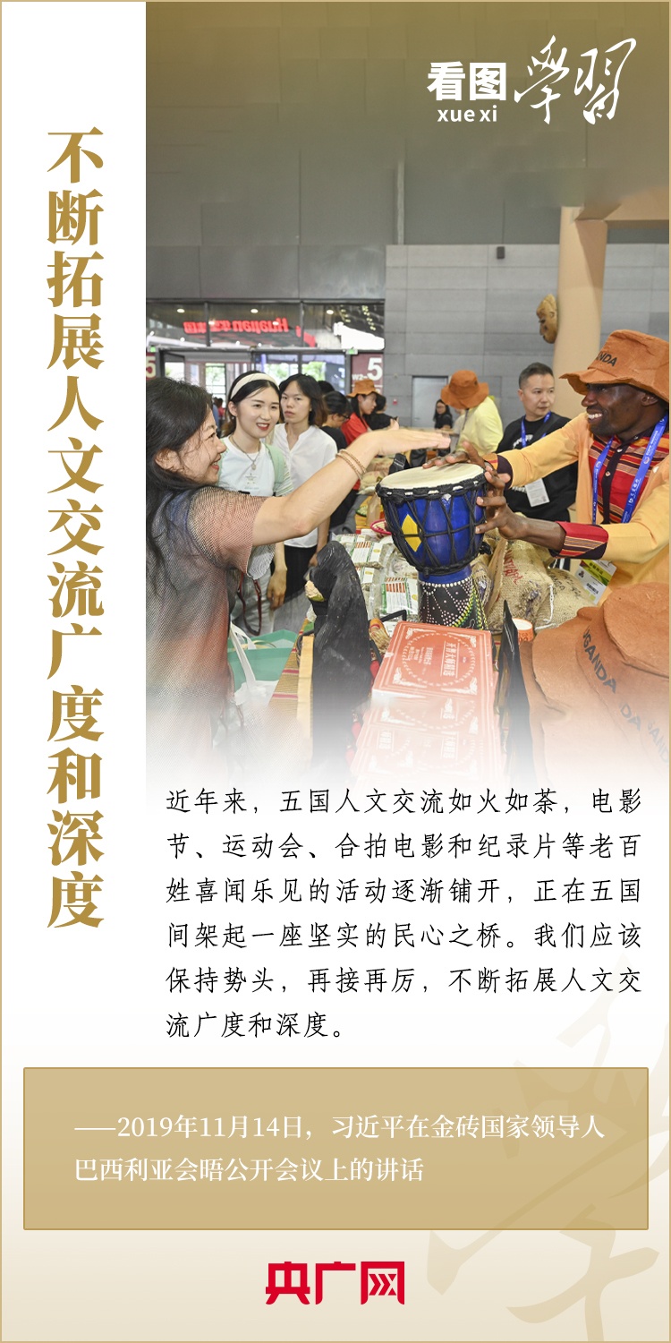 看圖學(xué)習(xí) | 金磚國(guó)家是守望相助的大家庭、合作共贏的好伙伴