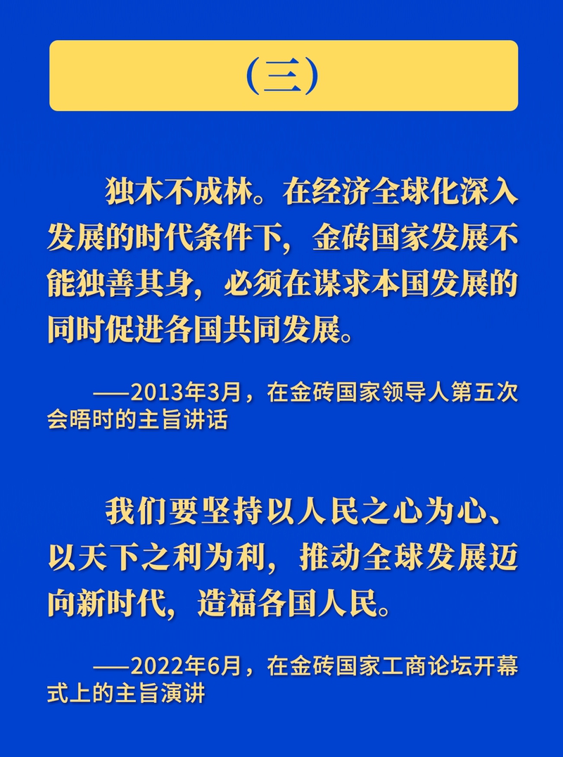 推動(dòng)金磚合作，習(xí)近平主席這樣強(qiáng)調(diào)