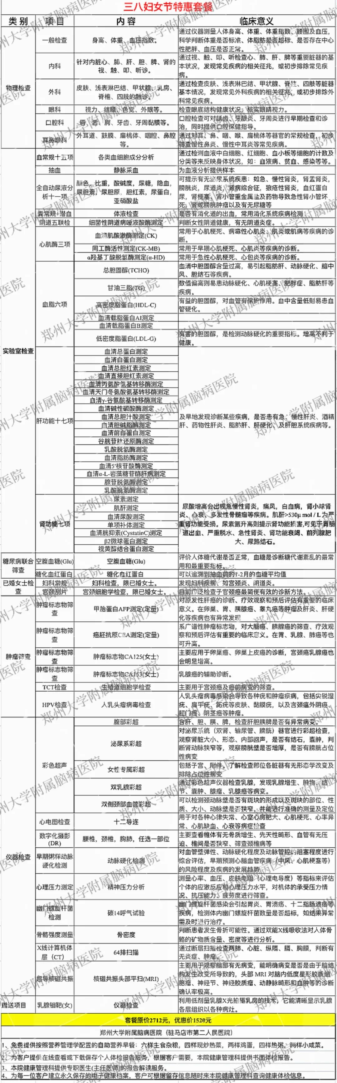 駐馬店市第二人民醫(yī)院開展女性體檢優(yōu)惠大放送活動(dòng)