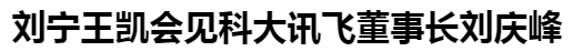 劉寧王凱會(huì)見科大訊飛董事長劉慶峰