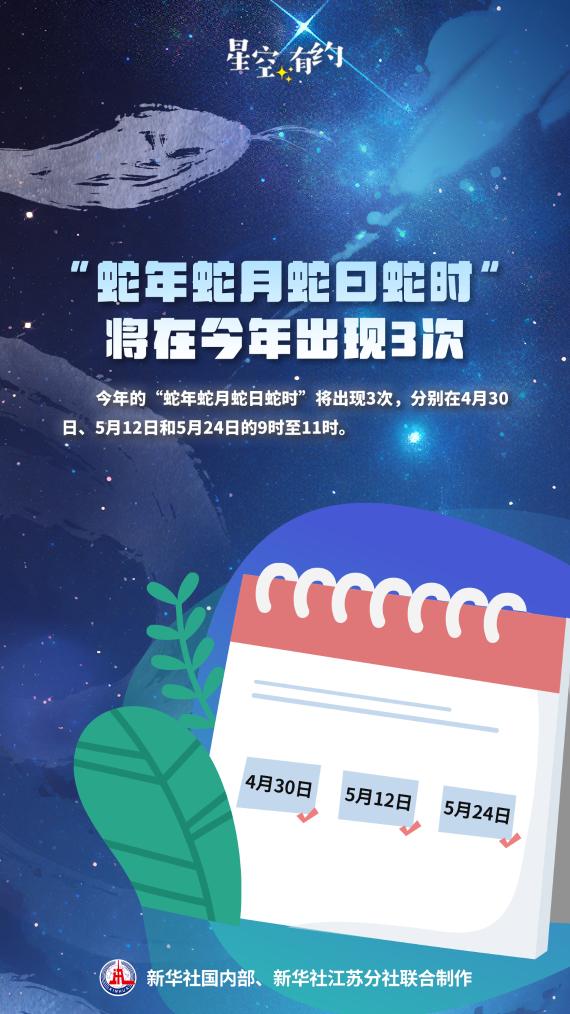 4月30日將迎來今年首個(gè)“蛇年蛇月蛇日蛇時(shí)”